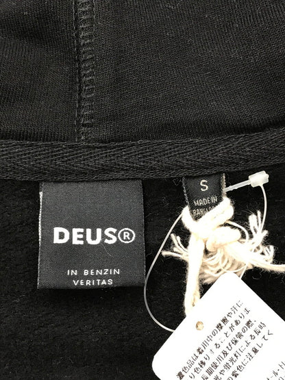 【中古美品】【メンズ】 DEUS EX MACHINA デウスエクスマキナ TOWN ZIP HOODIE タウン ジップ フーディー パーカー 145-261005-na-38-tagh サイズ：S カラー：ブラック 万代Net店