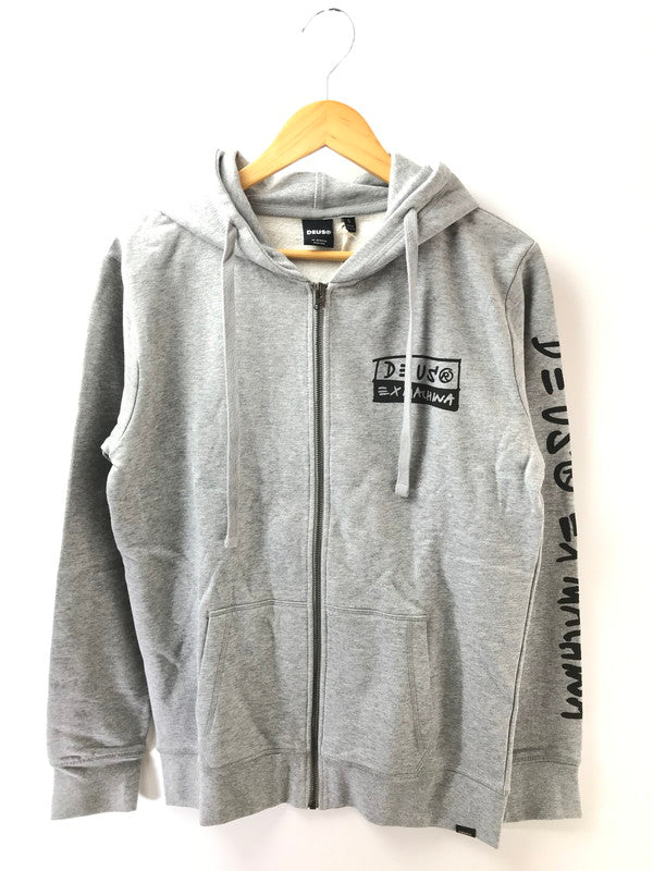【中古美品】【メンズ】 DEUS EX MACHINA デウスエクスマキナ TOWN ZIP HOODIE タウン ジップ フーディー パーカー 145-261005-na-37-tagh サイズ：S カラー：グレー 万代Net店