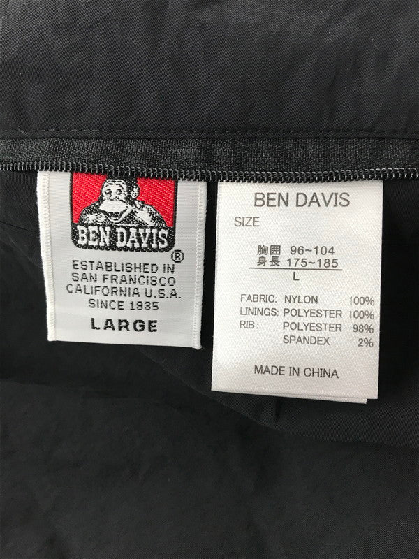 【中古美品】【メンズ】 BEN DAVIS ベンデイビス RV SHELLED FLEECE JACKET T-24780071 リバーシブル シェルド フリースジャケット アウター 147-261005-na-28-tagh サイズ：L カラー：ブラック/チャコール 万代Net店