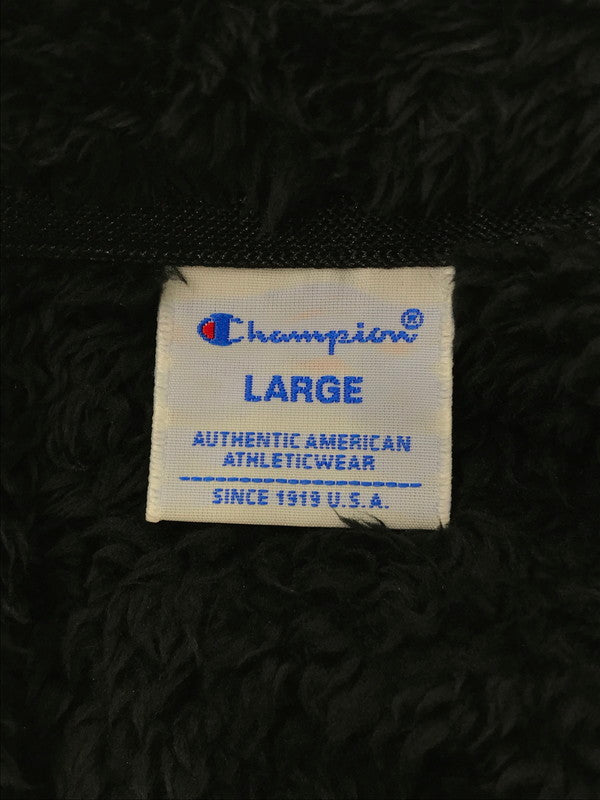 【中古美品】【メンズ】 CHAMPION チャンピオン FLEECE JACKET C3-Y616 フリースジャケット アウター 148-261005-na-26-tagh サイズ：L カラー：ブラック 万代Net店