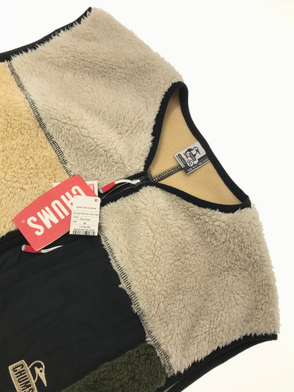 【中古美品】【メンズ】 CHUMS チャムス BONDING FLEECE NO COLLAR VEST CH04-1433 ボンディング フリース ノーカラー ベスト 144-260924-rt-49-tagh サイズ：XL カラー：マルチカラー 万代Net店