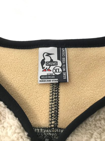 【中古美品】【メンズ】 CHUMS チャムス BONDING FLEECE NO COLLAR VEST CH04-1433 ボンディング フリース ノーカラー ベスト 144-260924-rt-49-tagh サイズ：XL カラー：マルチカラー 万代Net店