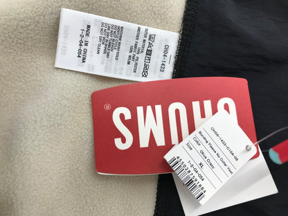 【中古美品】【メンズ】 CHUMS チャムス BONDING FLEECE NO COLLAR VEST CH04-1433 ボンディング フリース ノーカラー ベスト 144-260924-rt-49-tagh サイズ：XL カラー：マルチカラー 万代Net店