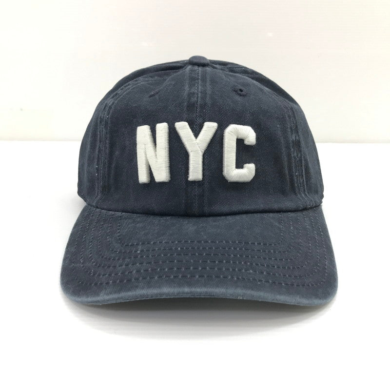 【中古美品】【メンズ】 AMERICAN NEEDLE アメリカンニードル NYC CAP ロゴ キャップ 帽子 185-260925-na-49-tagh カラー：ネイビー 万代Net店