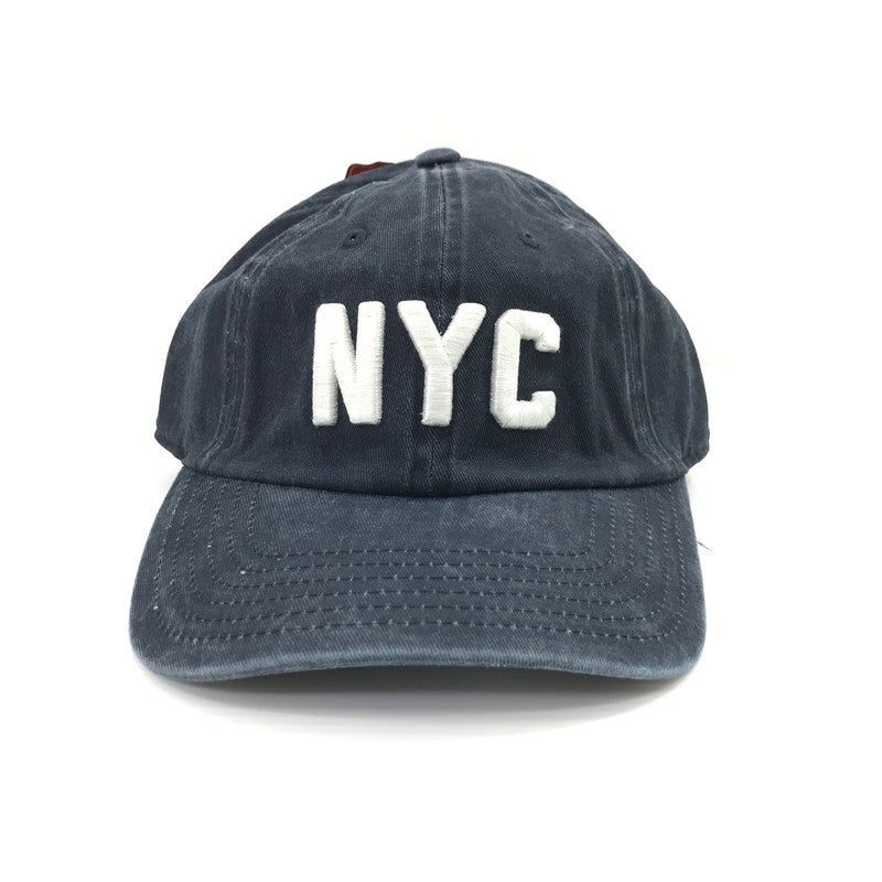 【中古美品】【メンズ】 AMERICAN NEEDLE アメリカンニードル NYC CAP ロゴ キャップ 帽子 185-260925-na-50-tagh カラー：ネイビー 万代Net店