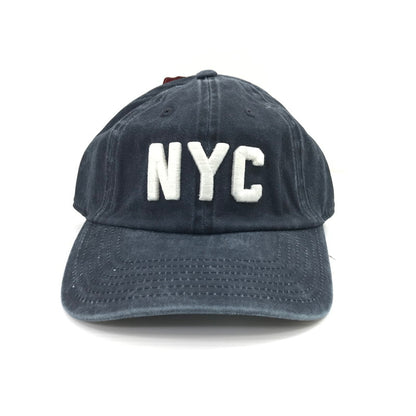 【中古美品】【メンズ】 AMERICAN NEEDLE アメリカンニードル NYC CAP ロゴ キャップ 帽子 185-260925-na-50-tagh カラー：ネイビー 万代Net店