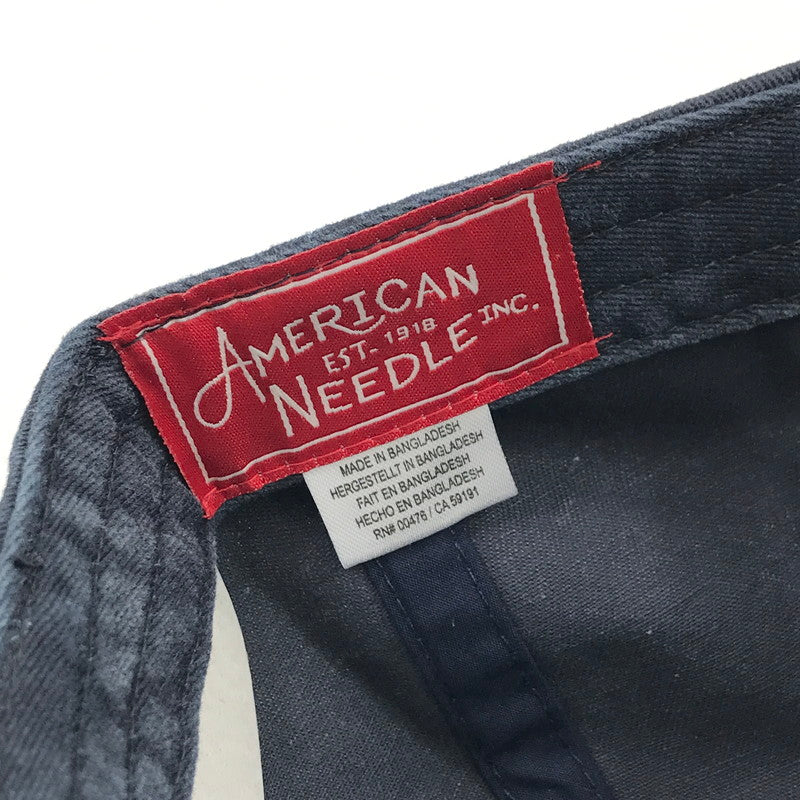 【中古美品】【メンズ】 AMERICAN NEEDLE アメリカンニードル NYC CAP ロゴ キャップ 帽子 185-260925-na-50-tagh カラー：ネイビー 万代Net店