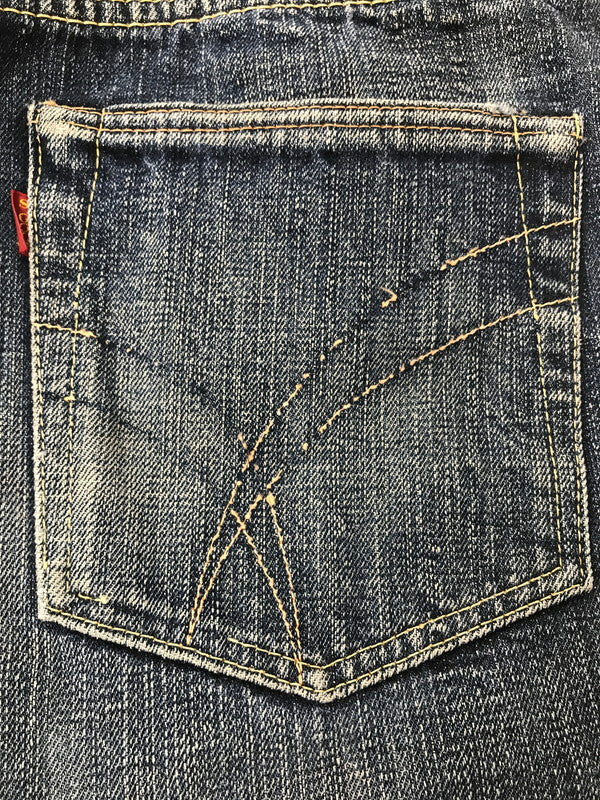 【現状渡し品】【メンズ】 THE STRIKE GOLD ザ ストライクゴールド 銀耳 DENIM PANTS デニムパンツ ボトムス 156-260926-na-15-tagh サイズ：34 カラー：インディゴ 万代Net店