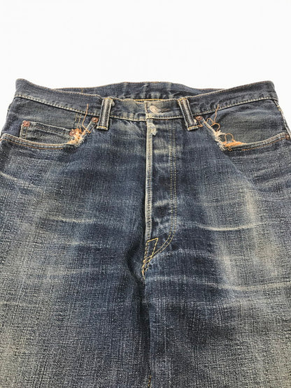 【現状渡し品】【メンズ】 THE STRIKE GOLD ザ ストライクゴールド 銀耳 DENIM PANTS デニムパンツ ボトムス 156-260926-na-15-tagh サイズ：34 カラー：インディゴ 万代Net店