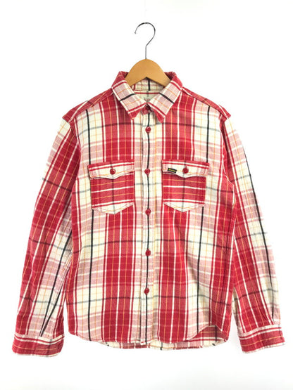 【中古品】【メンズ】 STUDIO D'ARTISAN ステュディオ・ダ・ルチザン FLANNEL WORK SHIRT フランネル ワークシャツ 長袖シャツ 145-261020-na-15-tagh サイズ：L カラー：レッド系 万代Net店