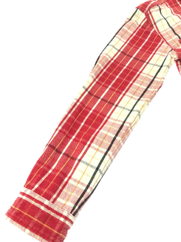 【中古品】【メンズ】 STUDIO D'ARTISAN ステュディオ・ダ・ルチザン FLANNEL WORK SHIRT フランネル ワークシャツ 長袖シャツ 145-261020-na-15-tagh サイズ：L カラー：レッド系 万代Net店