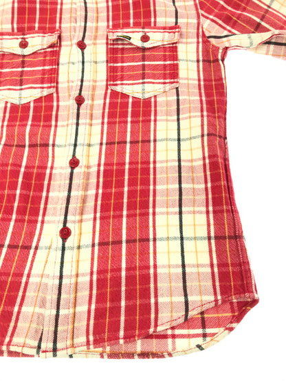 【中古品】【メンズ】 STUDIO D'ARTISAN ステュディオ・ダ・ルチザン FLANNEL WORK SHIRT フランネル ワークシャツ 長袖シャツ 145-261020-na-15-tagh サイズ：L カラー：レッド系 万代Net店