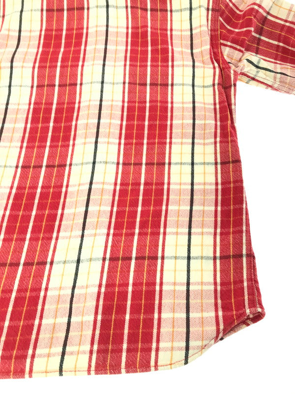 【中古品】【メンズ】 STUDIO D'ARTISAN ステュディオ・ダ・ルチザン FLANNEL WORK SHIRT フランネル ワークシャツ 長袖シャツ 145-261020-na-15-tagh サイズ：L カラー：レッド系 万代Net店