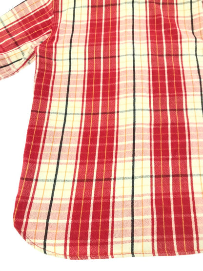 【中古品】【メンズ】 STUDIO D'ARTISAN ステュディオ・ダ・ルチザン FLANNEL WORK SHIRT フランネル ワークシャツ 長袖シャツ 145-261020-na-15-tagh サイズ：L カラー：レッド系 万代Net店