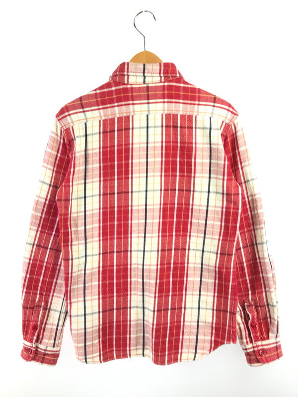 【中古品】【メンズ】 STUDIO D'ARTISAN ステュディオ・ダ・ルチザン FLANNEL WORK SHIRT フランネル ワークシャツ 長袖シャツ 145-261020-na-15-tagh サイズ：L カラー：レッド系 万代Net店