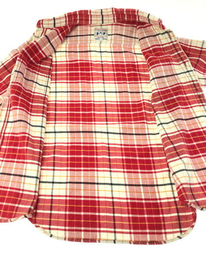【中古品】【メンズ】 STUDIO D'ARTISAN ステュディオ・ダ・ルチザン FLANNEL WORK SHIRT フランネル ワークシャツ 長袖シャツ 145-261020-na-15-tagh サイズ：L カラー：レッド系 万代Net店