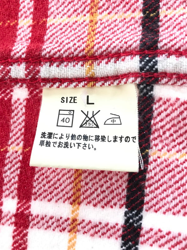 【中古品】【メンズ】 STUDIO D'ARTISAN ステュディオ・ダ・ルチザン FLANNEL WORK SHIRT フランネル ワークシャツ 長袖シャツ 145-261020-na-15-tagh サイズ：L カラー：レッド系 万代Net店