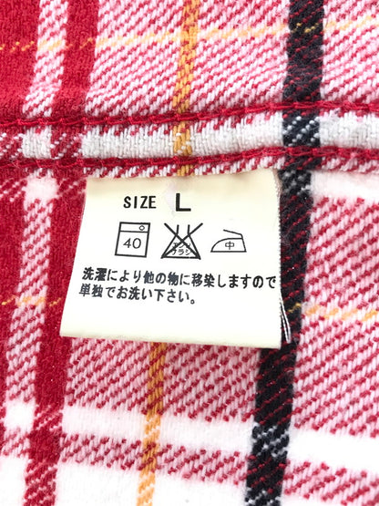 【中古品】【メンズ】 STUDIO D'ARTISAN ステュディオ・ダ・ルチザン FLANNEL WORK SHIRT フランネル ワークシャツ 長袖シャツ 145-261020-na-15-tagh サイズ：L カラー：レッド系 万代Net店