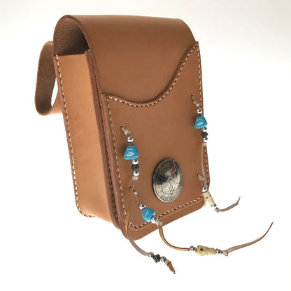 【中古品】【メンズ】 UNKNOWN LEATHER MEDICINE BAG レザー メディスン バッグ カバン 188-261014-na-22-tagh カラー：キャメル 万代Net店