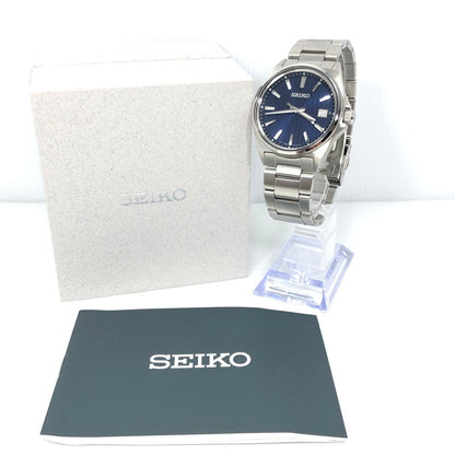 【中古品】【メンズ】 SEIKO セイコー QUARTZ WATCH 6N52-00J0 青文字盤 クォーツ 腕時計 197-261007-na-13-tagh カラー：シルバー/ブルー 万代Net店