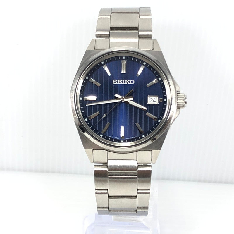 【中古品】【メンズ】 SEIKO セイコー QUARTZ WATCH 6N52-00J0 青文字盤 クォーツ 腕時計 197-261007-na-13-tagh カラー：シルバー/ブルー 万代Net店