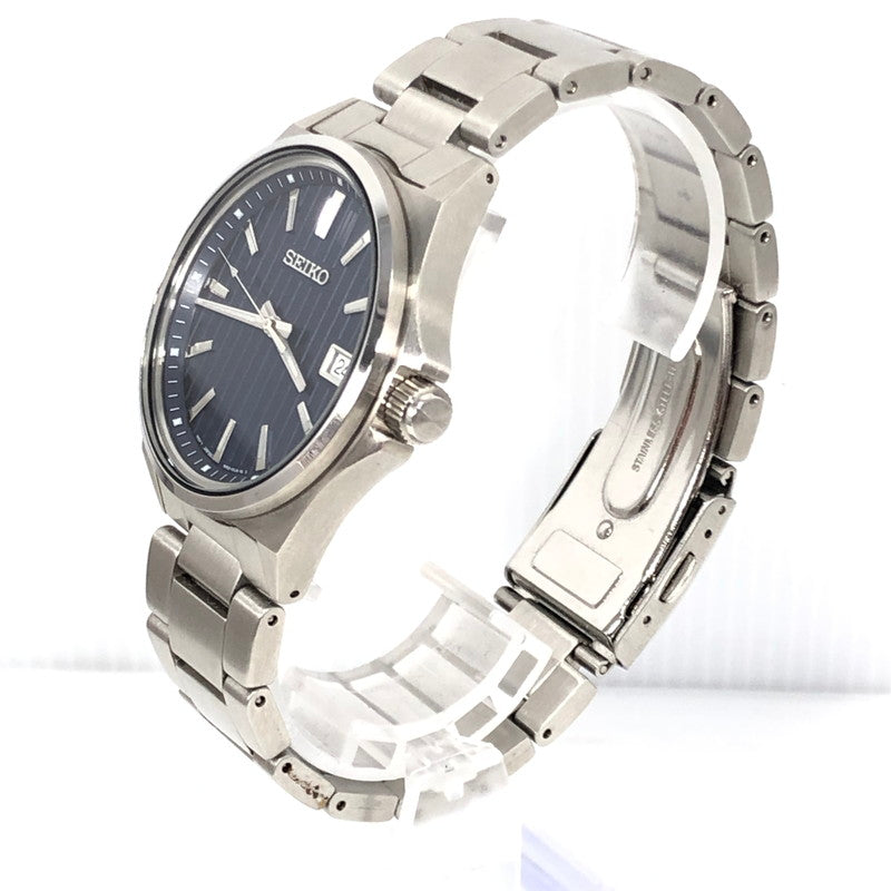 【中古品】【メンズ】 SEIKO セイコー QUARTZ WATCH 6N52-00J0 青文字盤 クォーツ 腕時計 197-261007-na-13-tagh カラー：シルバー/ブルー 万代Net店