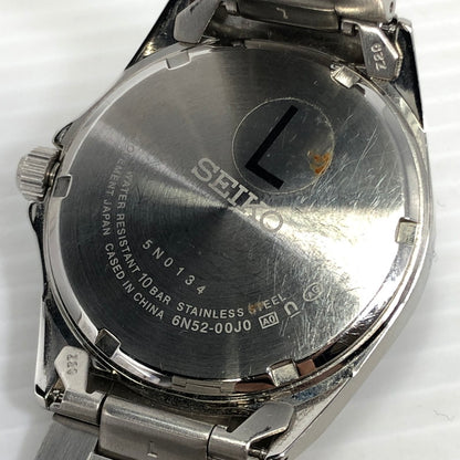 【中古品】【メンズ】 SEIKO セイコー QUARTZ WATCH 6N52-00J0 青文字盤 クォーツ 腕時計 197-261007-na-13-tagh カラー：シルバー/ブルー 万代Net店