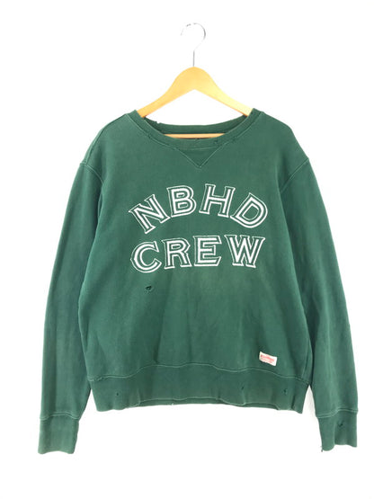 【中古品】【メンズ】 NEIGHBORHOOD ネイバーフッド CREWNECK SWEATSHIRT 142STNH-CSM07 クルーネック スウェットシャツ トップス トレーナー 142-261010-ty-04-tagh サイズ：M カラー：グリーン 万代Net店