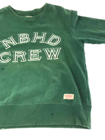 【中古品】【メンズ】 NEIGHBORHOOD ネイバーフッド CREWNECK SWEATSHIRT 142STNH-CSM07 クルーネック スウェットシャツ トップス トレーナー 142-261010-ty-04-tagh サイズ：M カラー：グリーン 万代Net店