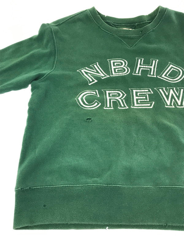 【中古品】【メンズ】 NEIGHBORHOOD ネイバーフッド CREWNECK SWEATSHIRT 142STNH-CSM07 クルーネック スウェットシャツ トップス トレーナー 142-261010-ty-04-tagh サイズ：M カラー：グリーン 万代Net店