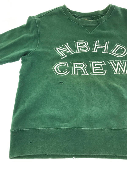 【中古品】【メンズ】 NEIGHBORHOOD ネイバーフッド CREWNECK SWEATSHIRT 142STNH-CSM07 クルーネック スウェットシャツ トップス トレーナー 142-261010-ty-04-tagh サイズ：M カラー：グリーン 万代Net店