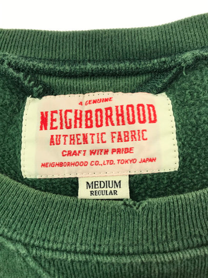 【中古品】【メンズ】 NEIGHBORHOOD ネイバーフッド CREWNECK SWEATSHIRT 142STNH-CSM07 クルーネック スウェットシャツ トップス トレーナー 142-261010-ty-04-tagh サイズ：M カラー：グリーン 万代Net店