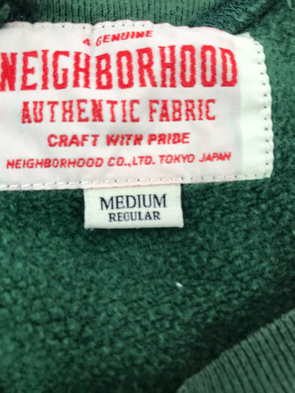 【中古品】【メンズ】 NEIGHBORHOOD ネイバーフッド CREWNECK SWEATSHIRT 142STNH-CSM07 クルーネック スウェットシャツ トップス トレーナー 142-261010-ty-04-tagh サイズ：M カラー：グリーン 万代Net店