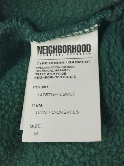【中古品】【メンズ】 NEIGHBORHOOD ネイバーフッド CREWNECK SWEATSHIRT 142STNH-CSM07 クルーネック スウェットシャツ トップス トレーナー 142-261010-ty-04-tagh サイズ：M カラー：グリーン 万代Net店