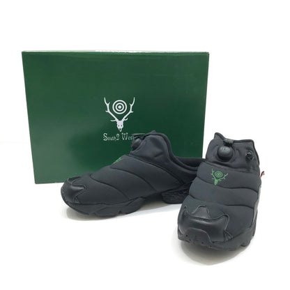 【中古美品】【メンズ】 SOUTH2 WEST8 サウスツーウェストエイト × REEBOK リーボック INSTAPUMP FURY MULE BLACK BLACK GREEN 100217328 スニーカー 靴 162-260925-rt-06-tagh サイズ：29cm US11 カラー：ブラック 万代Net店