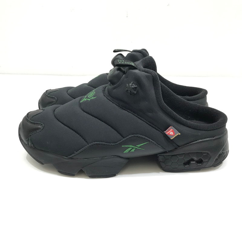 【中古美品】【メンズ】 SOUTH2 WEST8 サウスツーウェストエイト × REEBOK リーボック INSTAPUMP FURY MULE BLACK BLACK GREEN 100217328 スニーカー 靴 162-260925-rt-06-tagh サイズ：29cm US11 カラー：ブラック 万代Net店