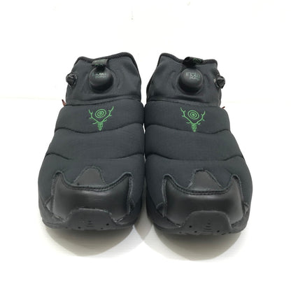 【中古美品】【メンズ】 SOUTH2 WEST8 サウスツーウェストエイト × REEBOK リーボック INSTAPUMP FURY MULE BLACK BLACK GREEN 100217328 スニーカー 靴 162-260925-rt-06-tagh サイズ：29cm US11 カラー：ブラック 万代Net店