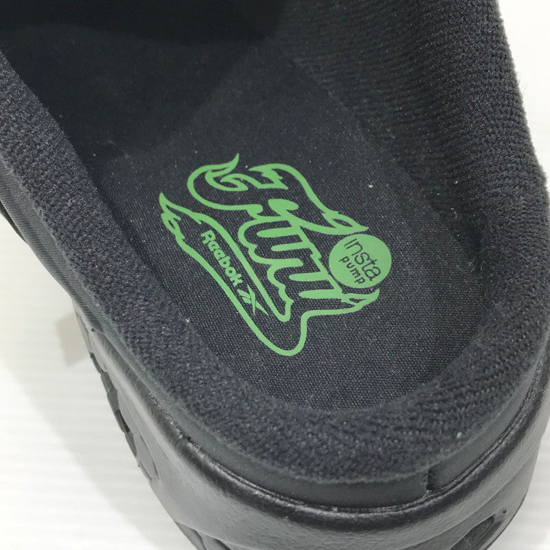 【中古美品】【メンズ】 SOUTH2 WEST8 サウスツーウェストエイト × REEBOK リーボック INSTAPUMP FURY MULE BLACK BLACK GREEN 100217328 スニーカー 靴 162-260925-rt-06-tagh サイズ：29cm US11 カラー：ブラック 万代Net店