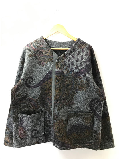 【中古品】【メンズ】 ENGINEERED GARMENTS エンジニアードガーメンツ 21AW CREWNECK CARDIGAN-POLY WOOL PAISLEY PRINT KNIT クルーネック カーディガン 140-261005-na-34-tagh サイズ：L カラー：マルチカラー 万代Net店