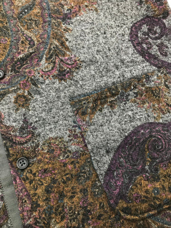 【中古品】【メンズ】 ENGINEERED GARMENTS エンジニアードガーメンツ 21AW CREWNECK CARDIGAN-POLY WOOL PAISLEY PRINT KNIT クルーネック カーディガン 140-261005-na-34-tagh サイズ：L カラー：マルチカラー 万代Net店