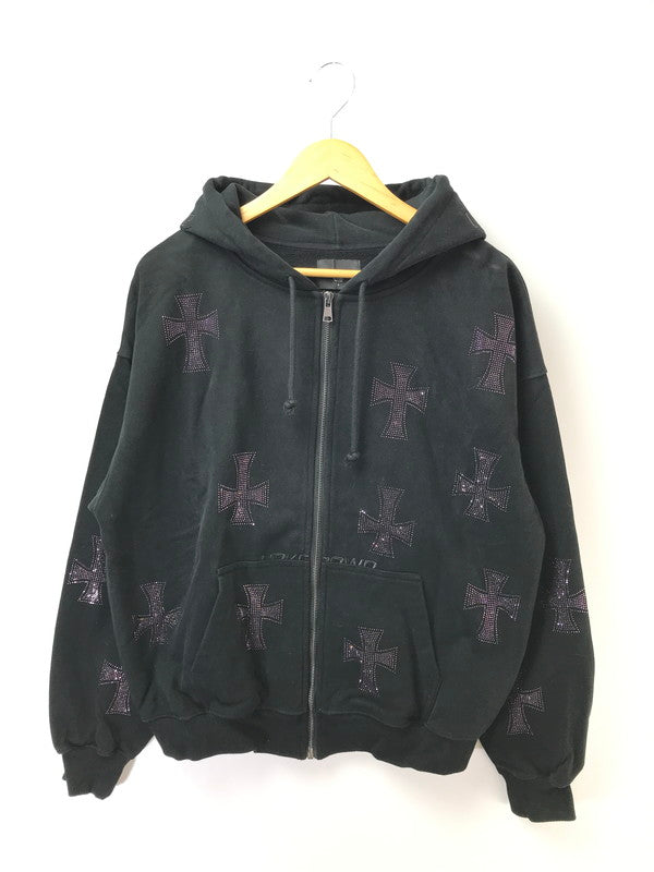【中古品】【メンズ】 UNKNOWN アンノウン FULL ZIP HOODIE フルジップ フーディー パーカー 142-260926-na-10-tagh サイズ：M カラー：ブラック 万代Net店
