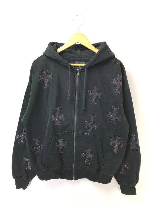 【中古品】【メンズ】 UNKNOWN アンノウン FULL ZIP HOODIE フルジップ フーディー パーカー 142-260926-na-10-tagh サイズ：M カラー：ブラック 万代Net店
