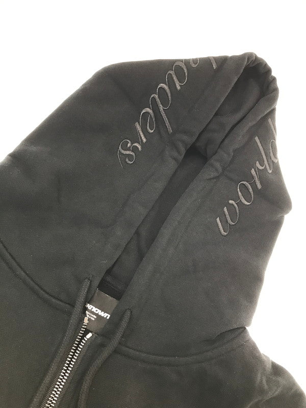 【中古品】【メンズ】 UNKNOWN アンノウン FULL ZIP HOODIE フルジップ フーディー パーカー 142-260926-na-10-tagh サイズ：M カラー：ブラック 万代Net店