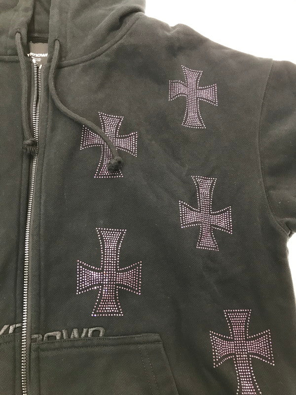 【中古品】【メンズ】 UNKNOWN アンノウン FULL ZIP HOODIE フルジップ フーディー パーカー 142-260926-na-10-tagh サイズ：M カラー：ブラック 万代Net店