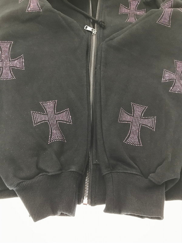 【中古品】【メンズ】 UNKNOWN アンノウン FULL ZIP HOODIE フルジップ フーディー パーカー 142-260926-na-10-tagh サイズ：M カラー：ブラック 万代Net店