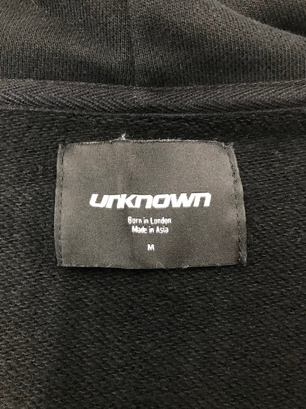 【中古品】【メンズ】 UNKNOWN アンノウン FULL ZIP HOODIE フルジップ フーディー パーカー 142-260926-na-10-tagh サイズ：M カラー：ブラック 万代Net店