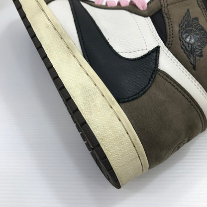 【中古品】【メンズ】 NIKE ナイキ×TRAVIS SCOTT トラヴィス・スコット AIR JORDAN 1 RETRO HIGH OG TS SP CD4487-100 エアジョーダン 1 レトロ ハイ スニーカー 靴 160-260925-na-33-tagh サイズ：27cm US 9 カラー：SAIL/BLACK-DARK MOCHA 万代Net店