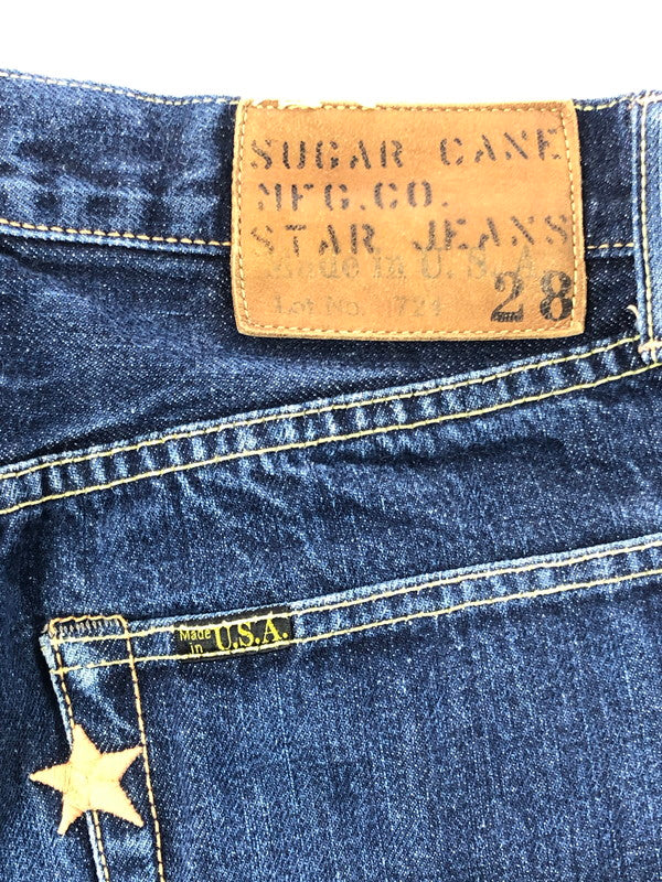 【中古品】【メンズ】 SUGAR CANE シュガーケーン STAR DENIM PANTS LOT724 スター デニム パンツ ジーパン ボトムス 156-260926-rt-35-tagh サイズ：W28 L32 カラー：インディゴ 万代Net店