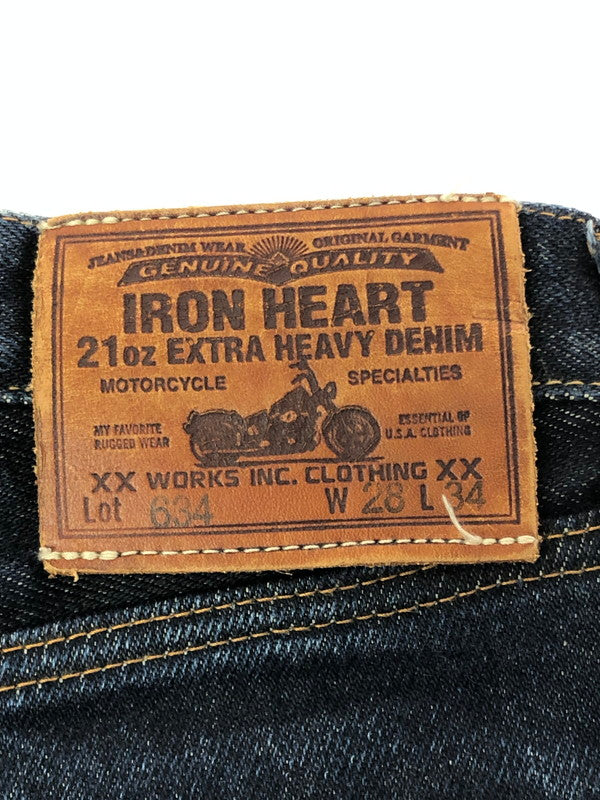 【中古品】【メンズ】 IRON HEART アイアン ハート DENIM PANTS LOT634 デニム パンツ ボトムス ジーパン 156-260926-rt-34-tagh サイズ：W28 カラー：インディゴ 万代Net店