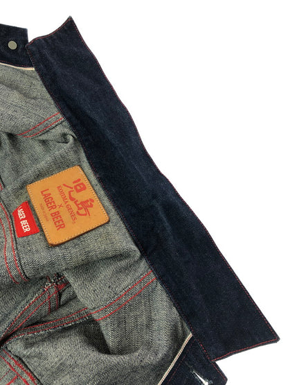 【中古品】【メンズ】 KOJIMA GENES コジマ ジーンズ × LAGER BEER ラガー ビール DENIM JACKET デニム ジャケット ライトアウター ジージャン 145-260926-rt-21-tagh サイズ：M カラー：インディゴ 万代Net店